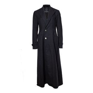 Yohji Yamamoto Grey maxi trench coat